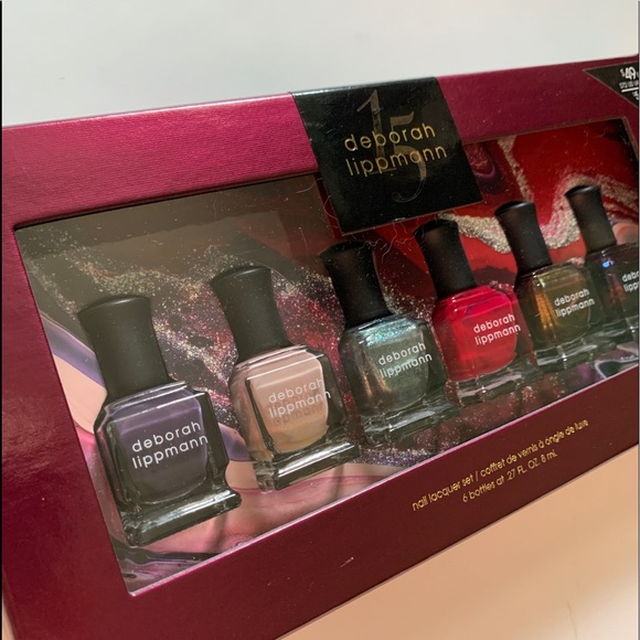 Deborah Lippmann Nail Bottle Set Collection Gift Box Red Nude Metallic Shimmer - Picture 8 of 14